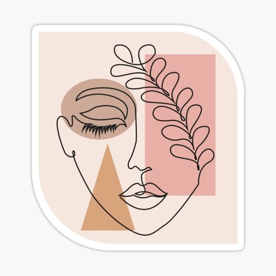 Discover Face Line Art Classic