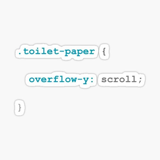 Discover Funny programming meme, software, developer, toilet paper