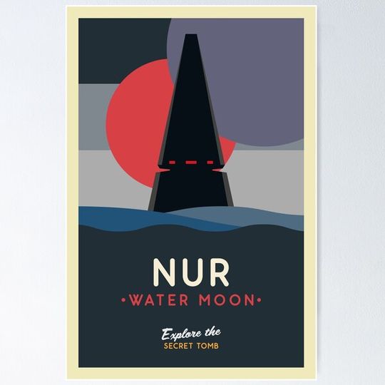 Discover Nur Water Moon Poster