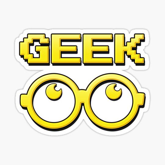 Discover Cartoon GEEK Pixels Glasses T Shirt
