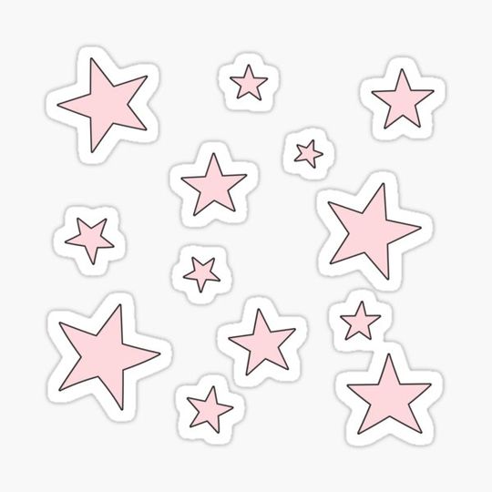 Discover cute pink pack of stars