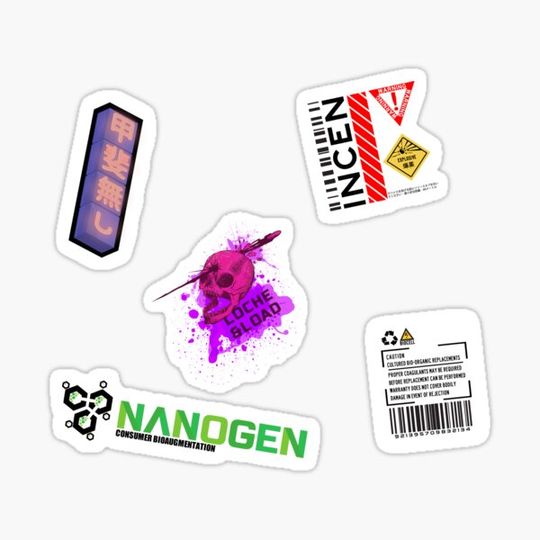 Discover Cyberpunk Sticker Pack 3