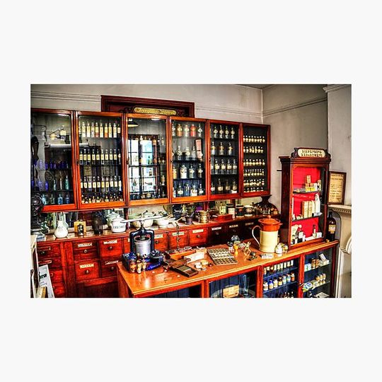 Discover Traditional Victorian Chemist Shop Lotions And Potions
