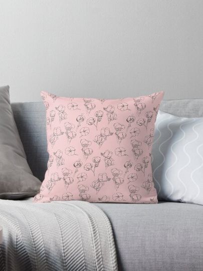 Discover Cotton Plants on Pink