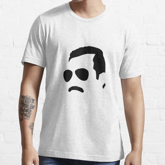 Discover Freddie Mercury  Monochrome Block Face T-Shirt