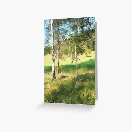 Discover Watercolor forest, nature, trees, colors, pastel