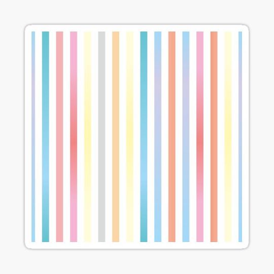 Discover Pastel Rainbow Stripes