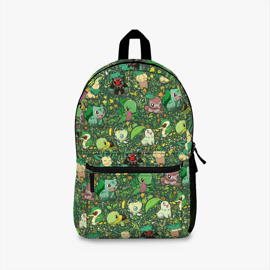 Discover Grass Type Backpack - Bulbasaur Backpack, Chikorita Backpack