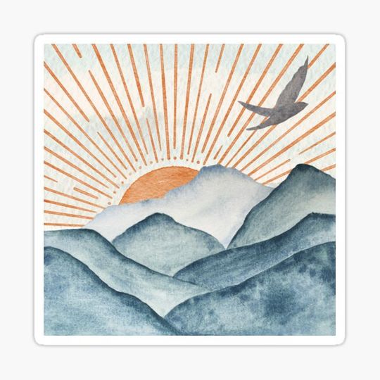 Discover Travel: Sun Rising Behind the Mountains