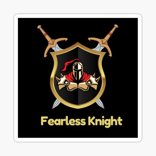 Discover Fearless Knight Graphical Print
