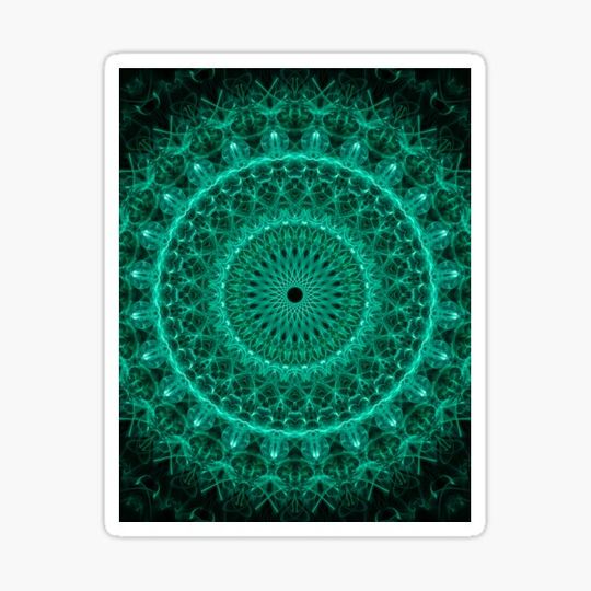 Discover Bright green mandala