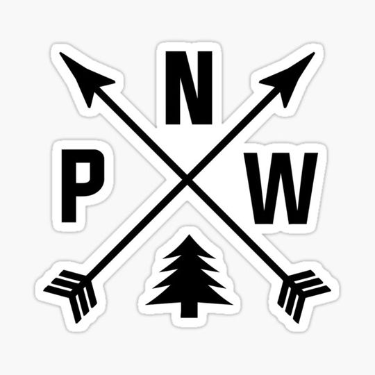 Discover PNW Arrows Pacific Northwest Compass