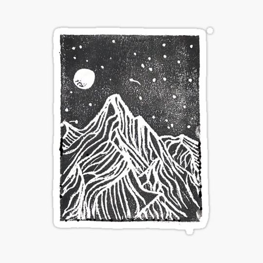 Discover Starry Mountain Scene