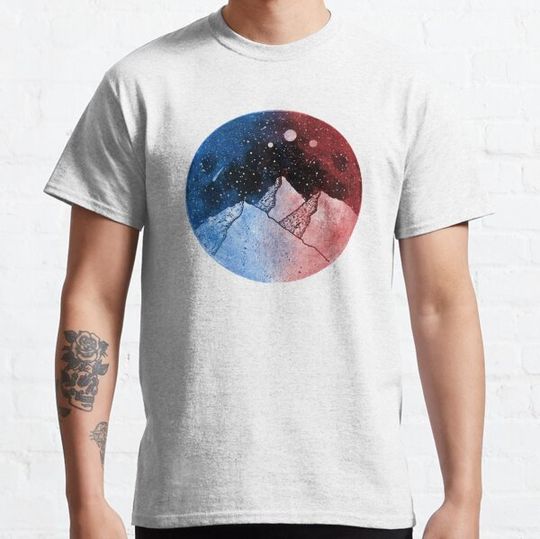 Discover Mountains with Cool Color Gradient