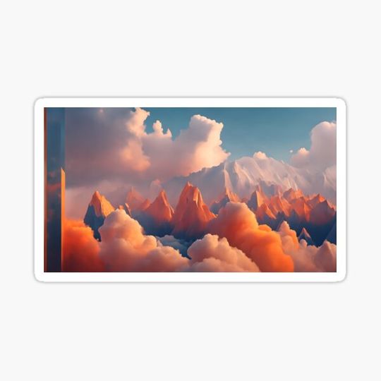 Discover Peaks of Radiance Orange Mountains
