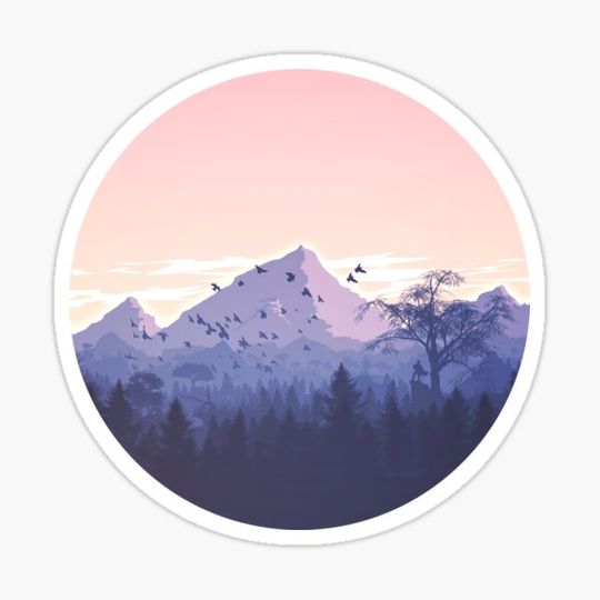 Discover Minimal Outdoor Mountains Sunset Design