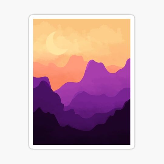 Discover Peach and Purple Mountains