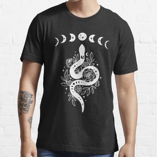 Discover Celestial Snake, Mystical Lunar Snake, Celestial Mystical Floral Moon Snake