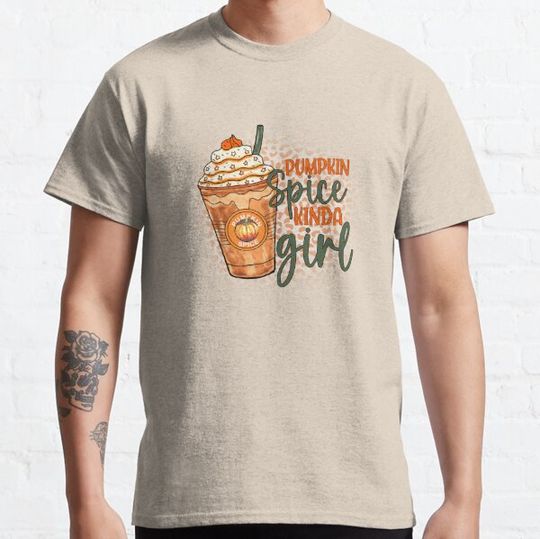 Discover Pumpkin Spice Kinda Girl Latte Autumn Design