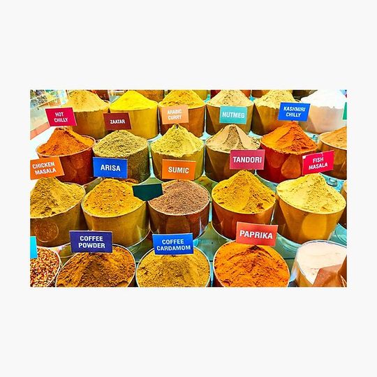 Discover Spices of different colors