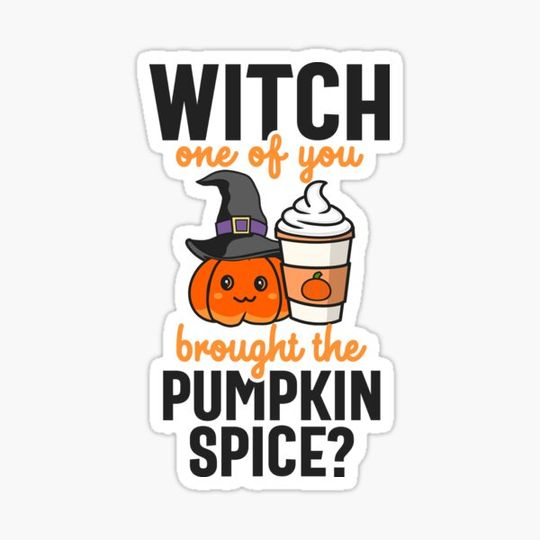 Discover Pumpkin Spice Witch Pun Witch One Brought the Pumpkin Spice