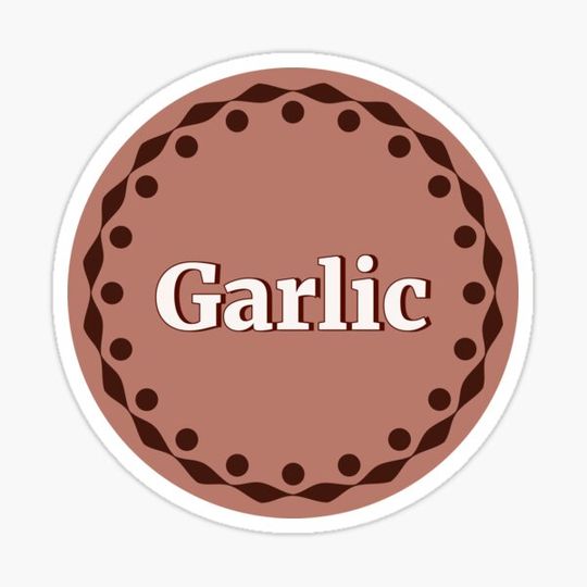 Discover Brown Garlic Label