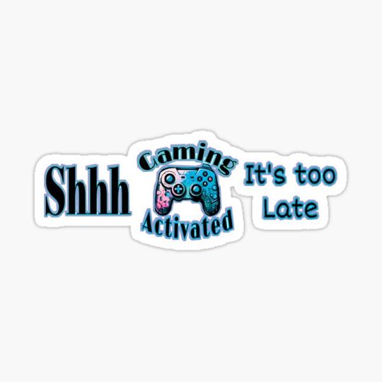 Discover Gaming Activated Bumper Stickers for Gamers