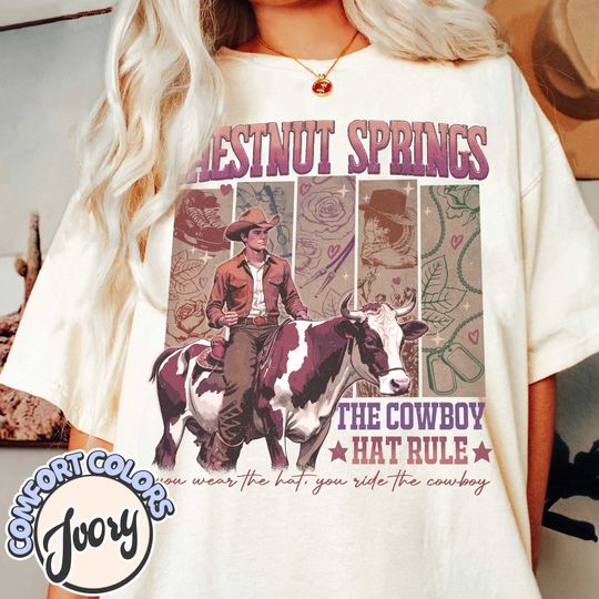 Discover Chestnut Springs  Shirt, Flawless Book, Cowboy Romance Merch Shirt, Elsie Silver Inspired, Western Cowboy, Romantasy Reader
