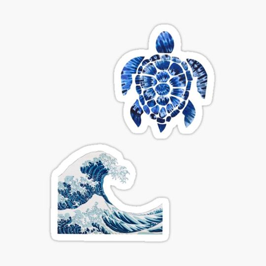 Discover Package of Blue Stickers