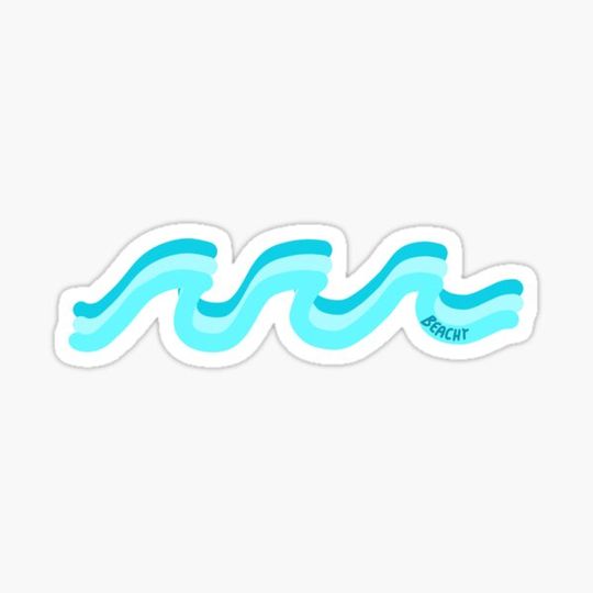 Discover Beachy wave sticker and phone case
