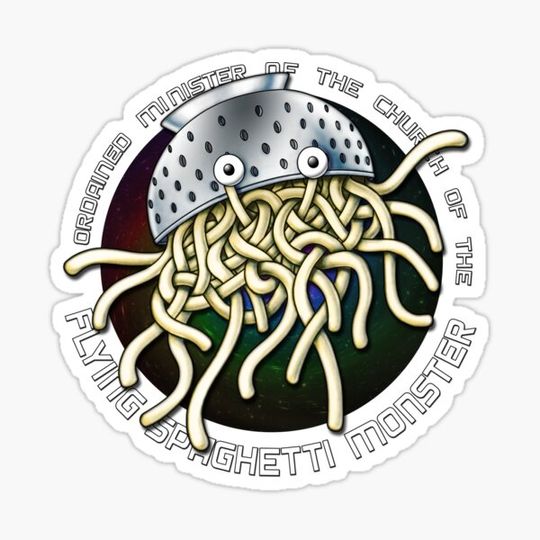 Discover Ordained Minister of the Church of the Flying Spaghetti Monster on White