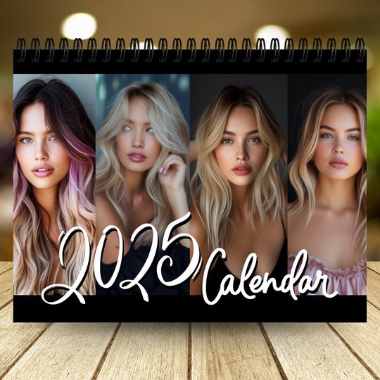 Discover 2025 Beautiful Women Wall Calendar