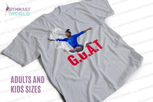 Discover Gymnastics T-shirt,  Simone Goat T-shirt, Adults and kids Gymnastics