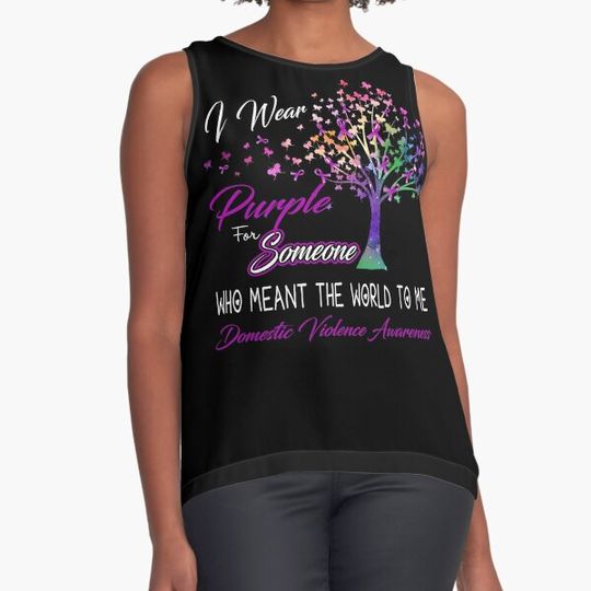 Discover I Wear Purple For Someone Domestic Violence Awareness