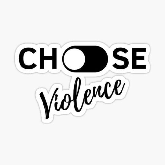 Discover Choose Violence, Word Art