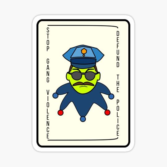 Discover stop gang violence -- defund the police