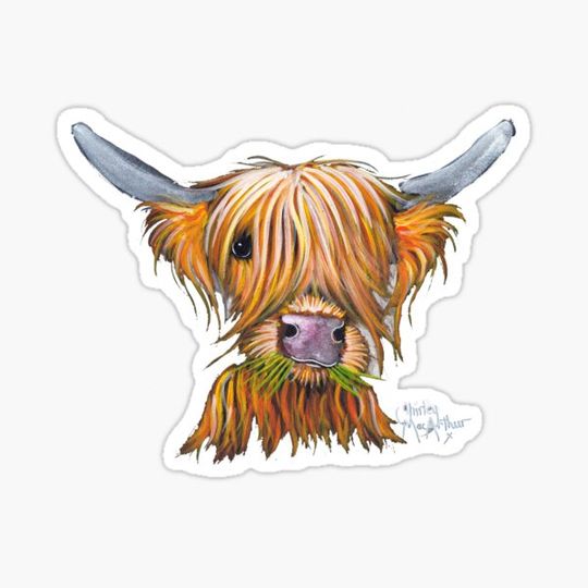 Discover HIGHLAND COW PRiNT ' LITTLE VIKING ' By Shirley MacArthur