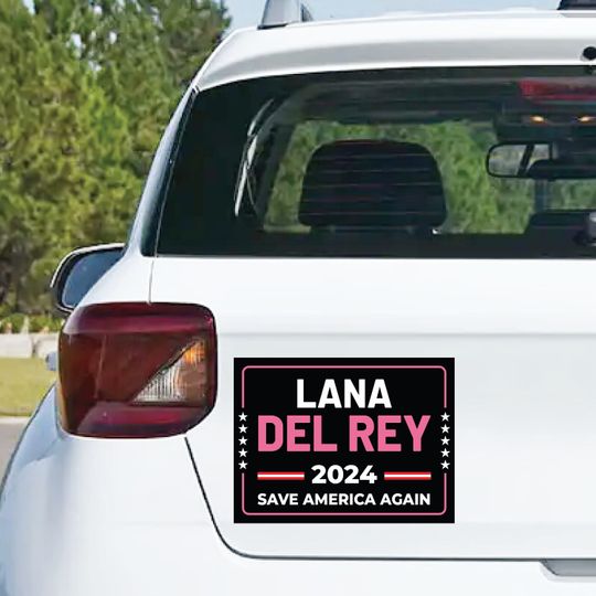 Discover Lana Del Rey 2024 Car Magnet - Presidential Election 2024 Car Magnet