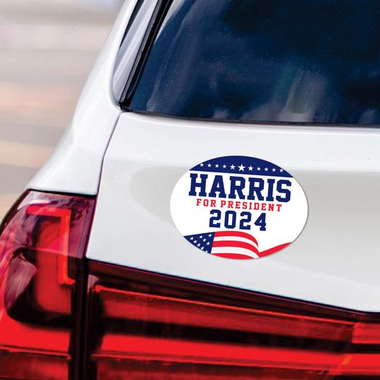 Discover Kamala Harris 2024 Car Magnet, Harris For President 2024 Vehicle Magnet CA204