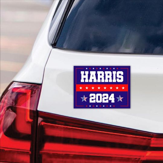 Discover Kamala Harris 2024 Car Magnet, Harris For President 2024 Vehicle Magnet CA738