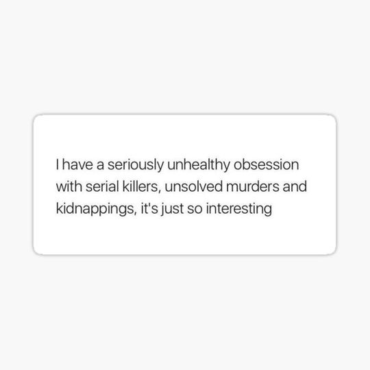 Discover Serial killer, interstellar
