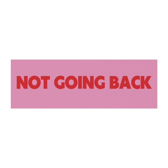 Discover NOT GOING BACK Pink Car Magnet | Kamala Harris 2024 Campaign Magnet
