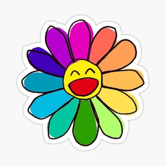 Discover Rainbow Flower Drawing