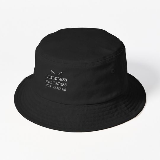 Discover Childless Cat Ladies For Kamala Bucket Hat
