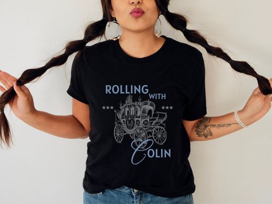 Discover Rolling with Colin shirt, cute Bridgerton fan Shirt