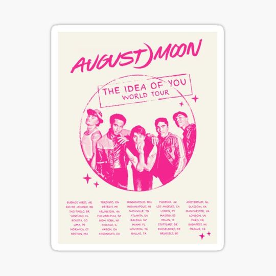 Discover August Moon World Tour Dates poster/sticker