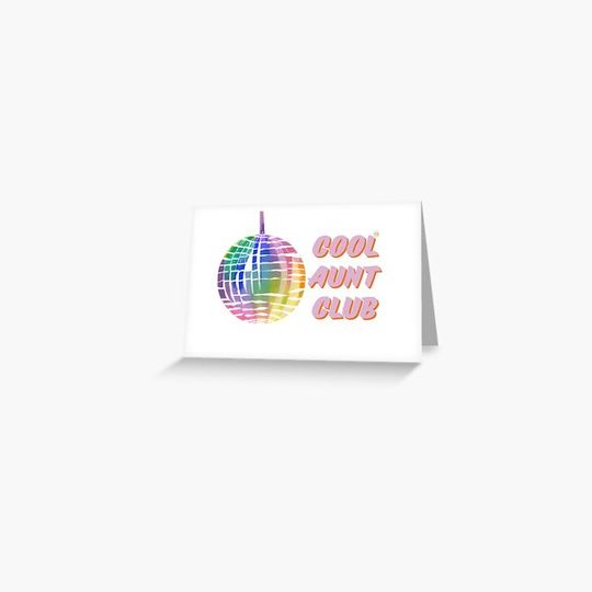 Discover Cool Aunt Club Watercolor Discoball