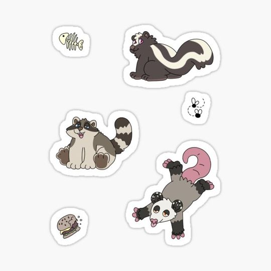 Trash Critters Sticker Pack