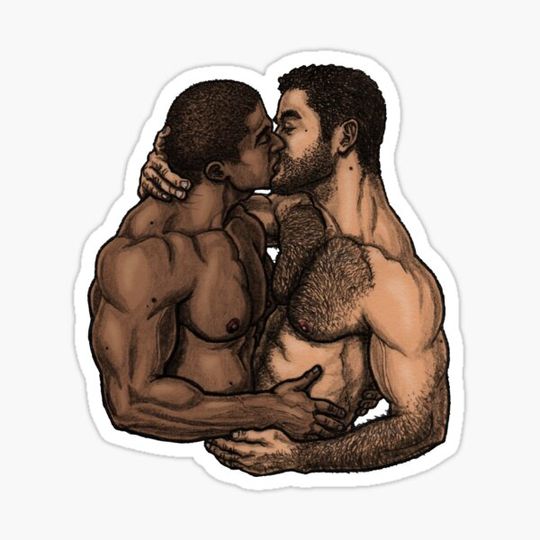 Discover Gay couple kissing