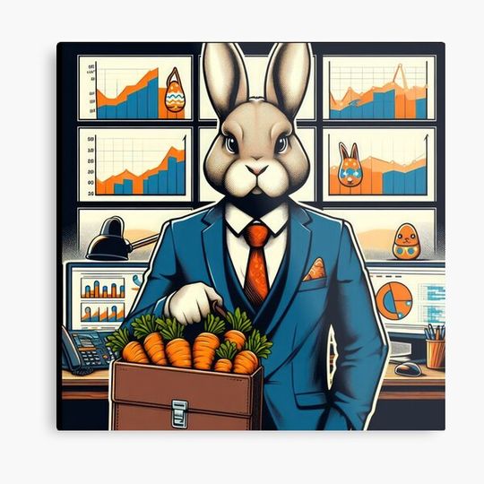 Discover Easter Funny animals Business Rabbit